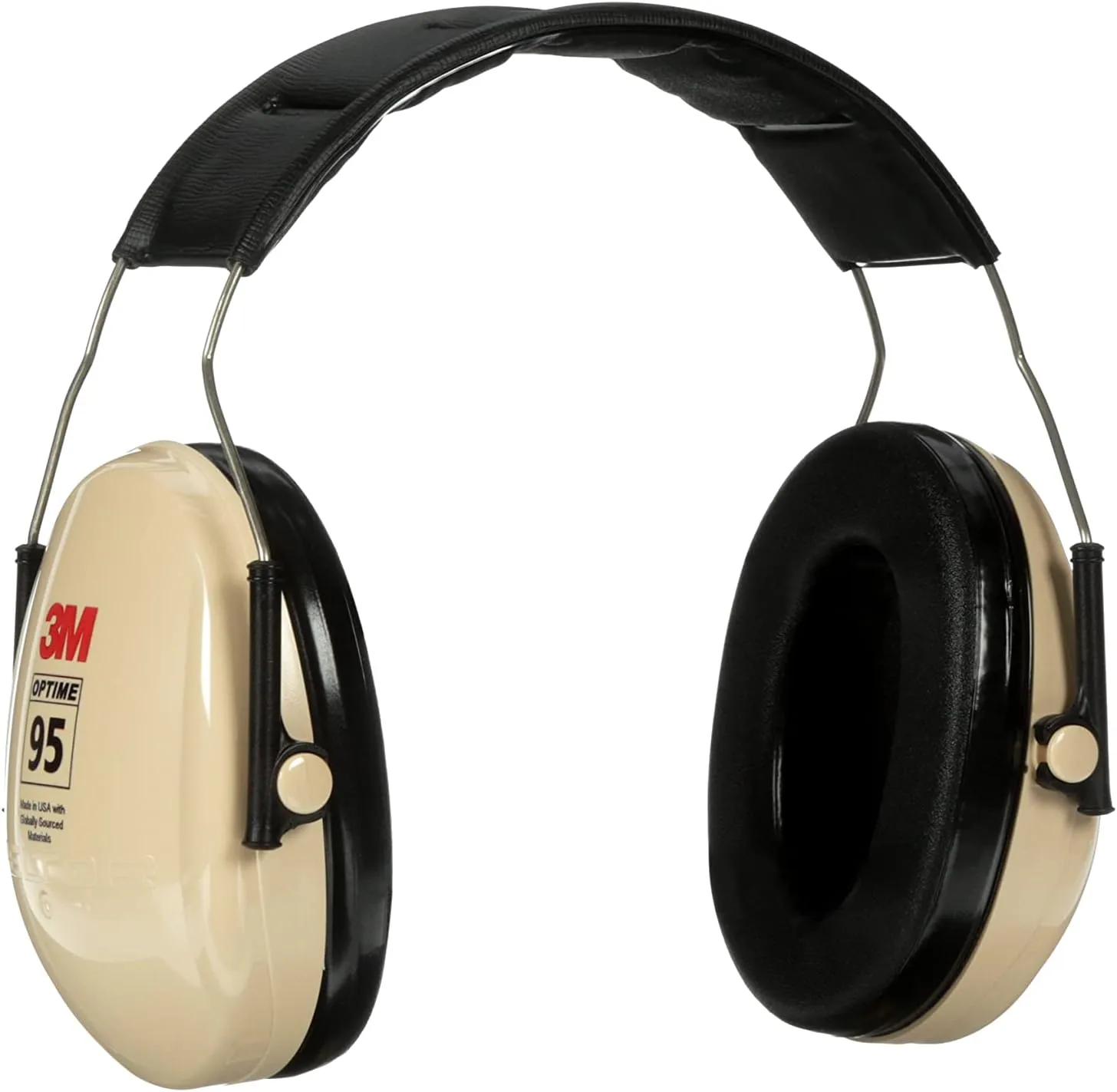 3M PELTOR Hearing Protection Optime 95 Earmuffs, Adjustable Earcups, E-A-Rfit Compatible