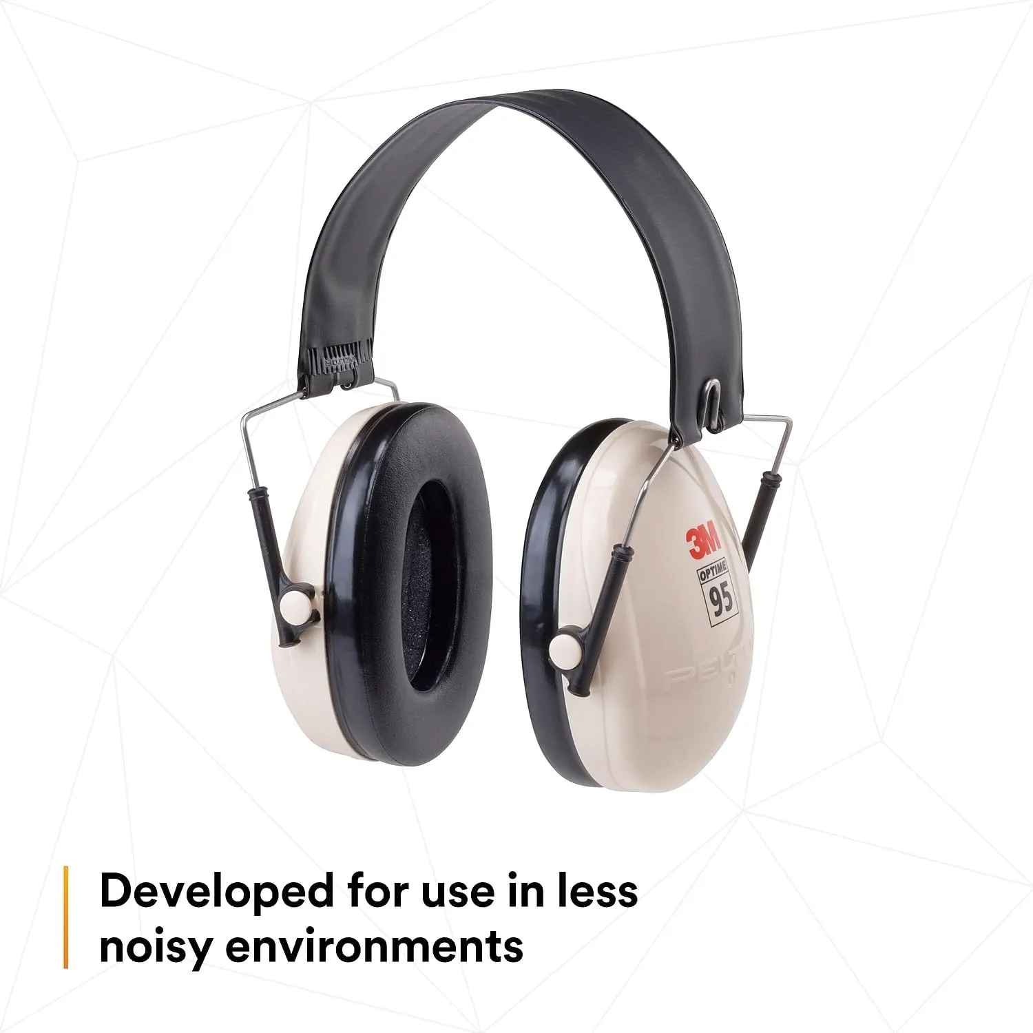 3M Peltor Optime 95 Over-the-Head Folding Earmuffs, Hearing Conservation H6F/V (Pack of 1) Over the head (Pack of 3)