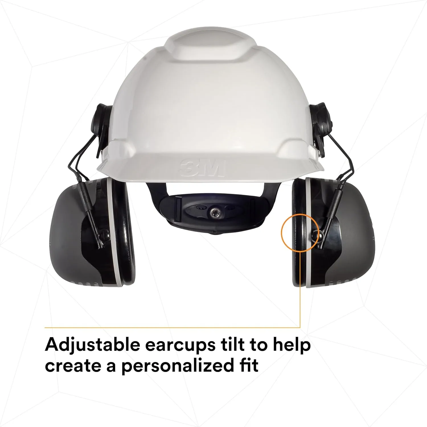 3M PELTOR Ear Muff Hearing Protection, X5 Series, Noise Protection NRR 21 dB, Construction, Manufacturing, Automotive One Size Fits Most Cap Style Hard Hat Attached