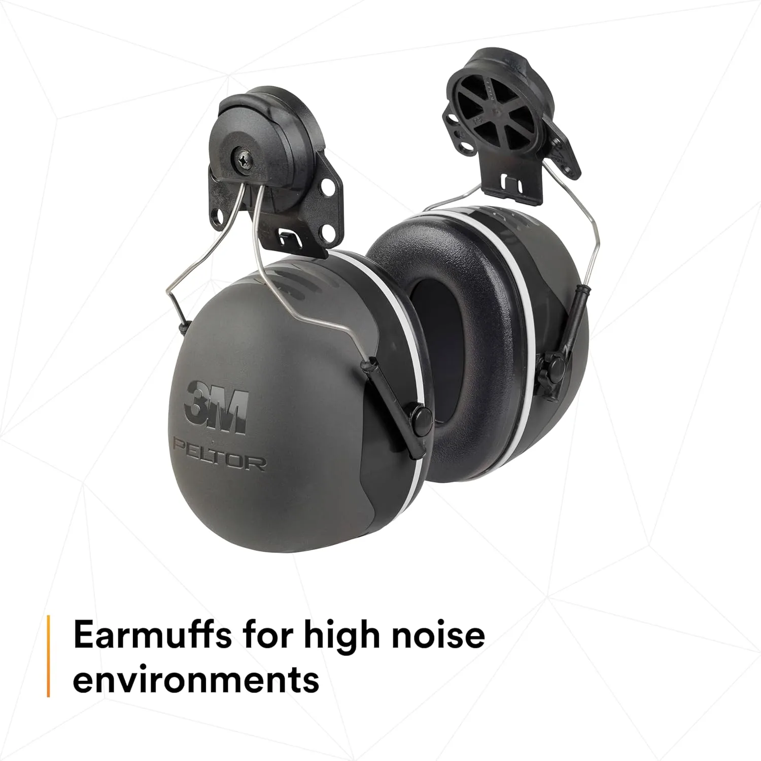 3M PELTOR Ear Muff Hearing Protection, X5 Series, Noise Protection NRR 21 dB, Construction, Manufacturing, Automotive One Size Fits Most Cap Style Hard Hat Attached