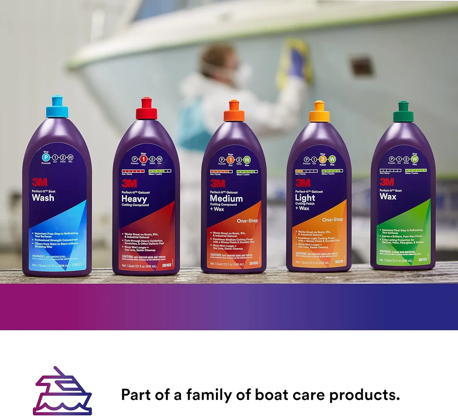 3M Perfect-It Gelcoat Heavy Cutting Compound