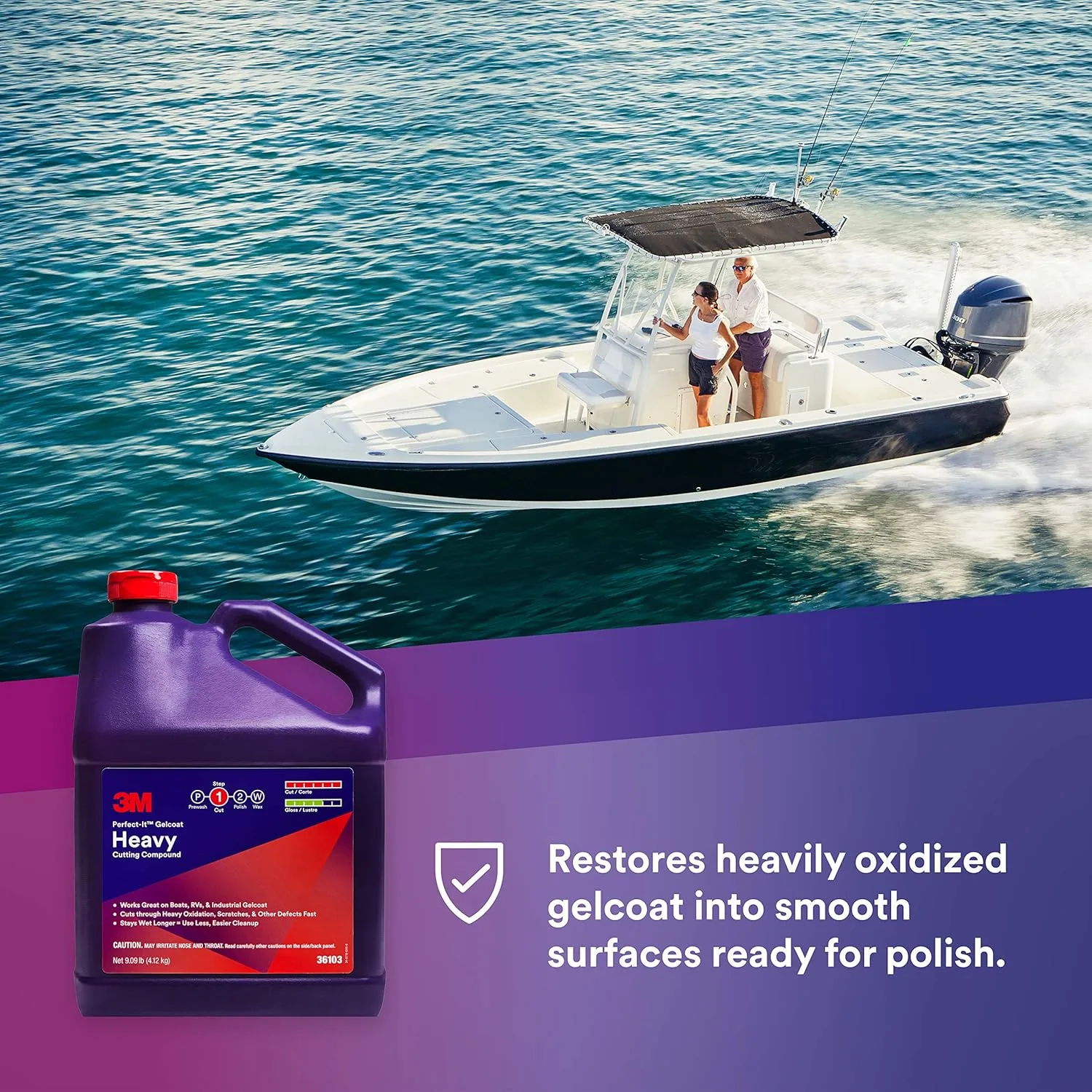 3M Perfect-It Gelcoat Heavy Cutting Compound