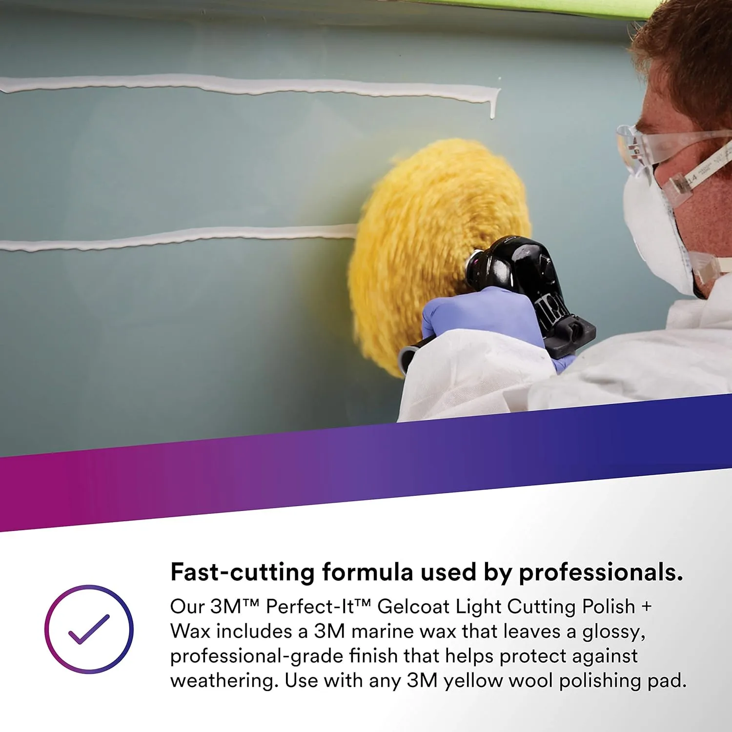 3M Perfect-It Gelcoat Light Cutting Polish + Wax for Boats and RVs