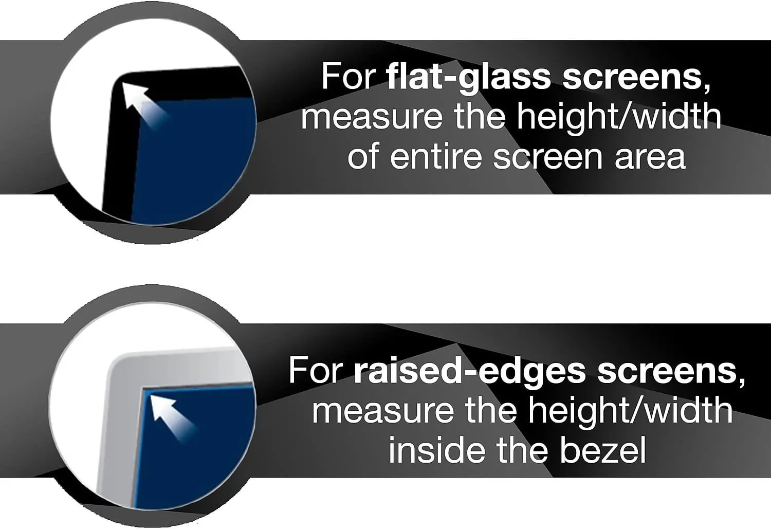 3M Frameless Black Privacy Filter for Widescreen Monitors