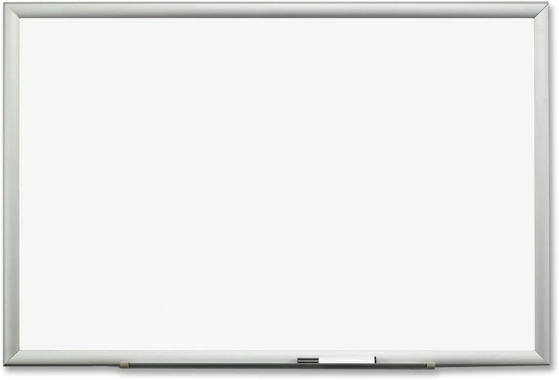 3M Porcelain Dry Erase Board with Aluminum Frame