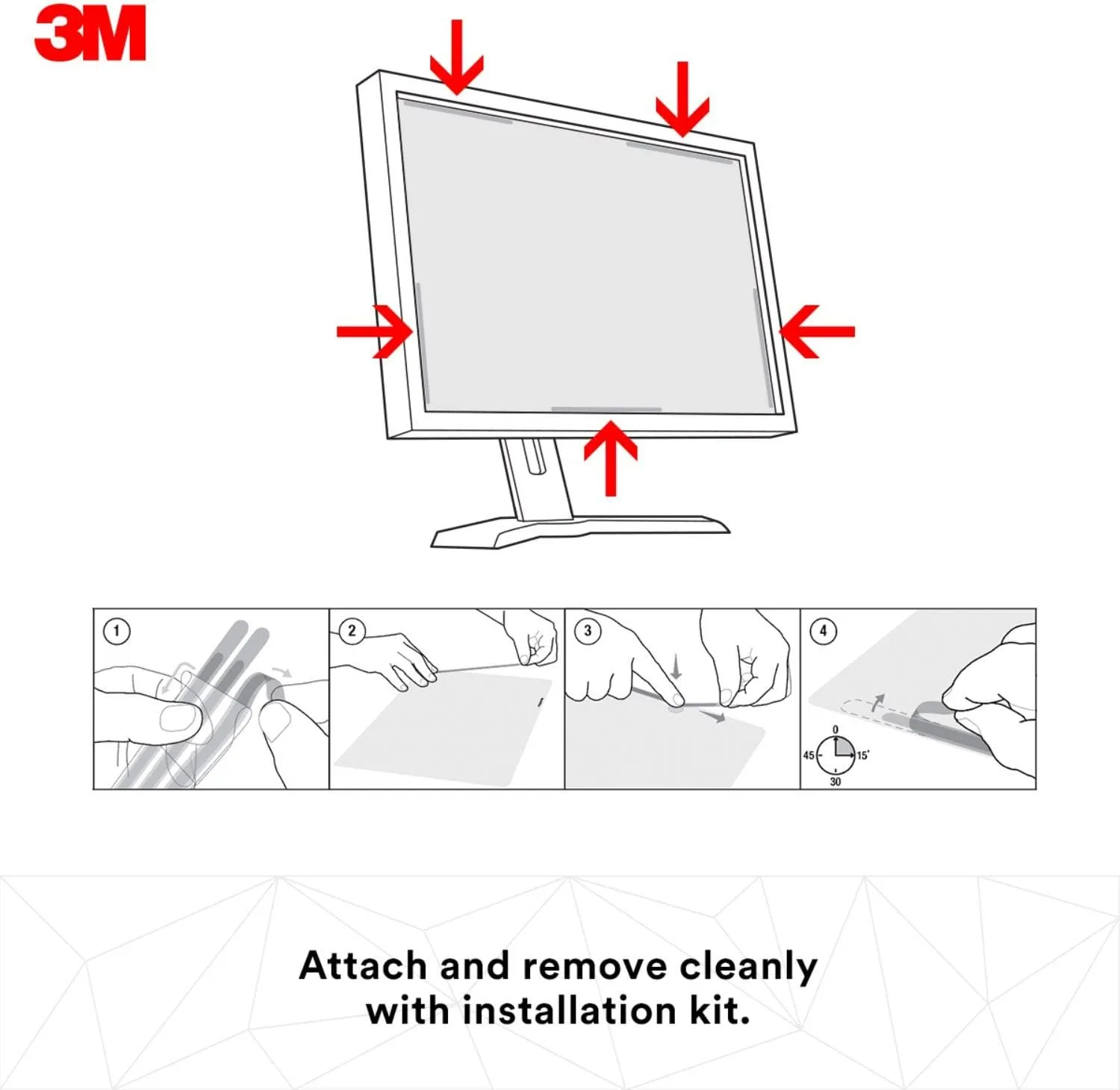 3M Privacy Filter for 21.5in Monitor (PF215W9P) Portrait 16:9