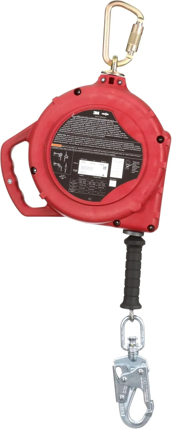 3M Protecta Self-Retracting Lifeline 3590038, Galvanized Cable, 50 ft.