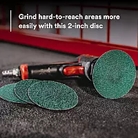 3M Green Corps Roloc Disc 36525, 40+ Grit, 2 in, Pack of 25 Heavy Duty, Quick Change Discs for Grinding, Coating Removal