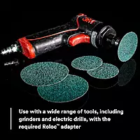 3M Green Corps Roloc Disc 36525, 40+ Grit, 2 in, Pack of 25 Heavy Duty, Quick Change Discs for Grinding, Coating Removal
