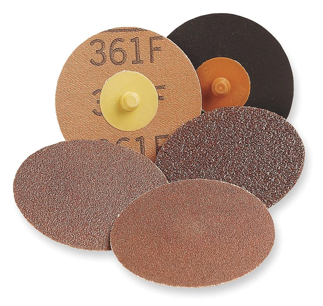 3M 1.5 inch 361F Zirconia Roloc Fiber Sanding Disc, 80 Grit