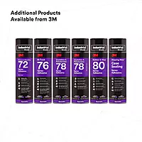 3M 80 Yellow Rubber and Vinyl Spray Adhesive, 24 Fluid + M69 Ounce Aerosol, Net weight 19 Ounce