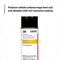 3M Rubberized Undercoating Aerosol Spray, 08883, 19.7 oz, Textured Finish, Anti-Corrosive, Multi-Purpose for Automotive Cars