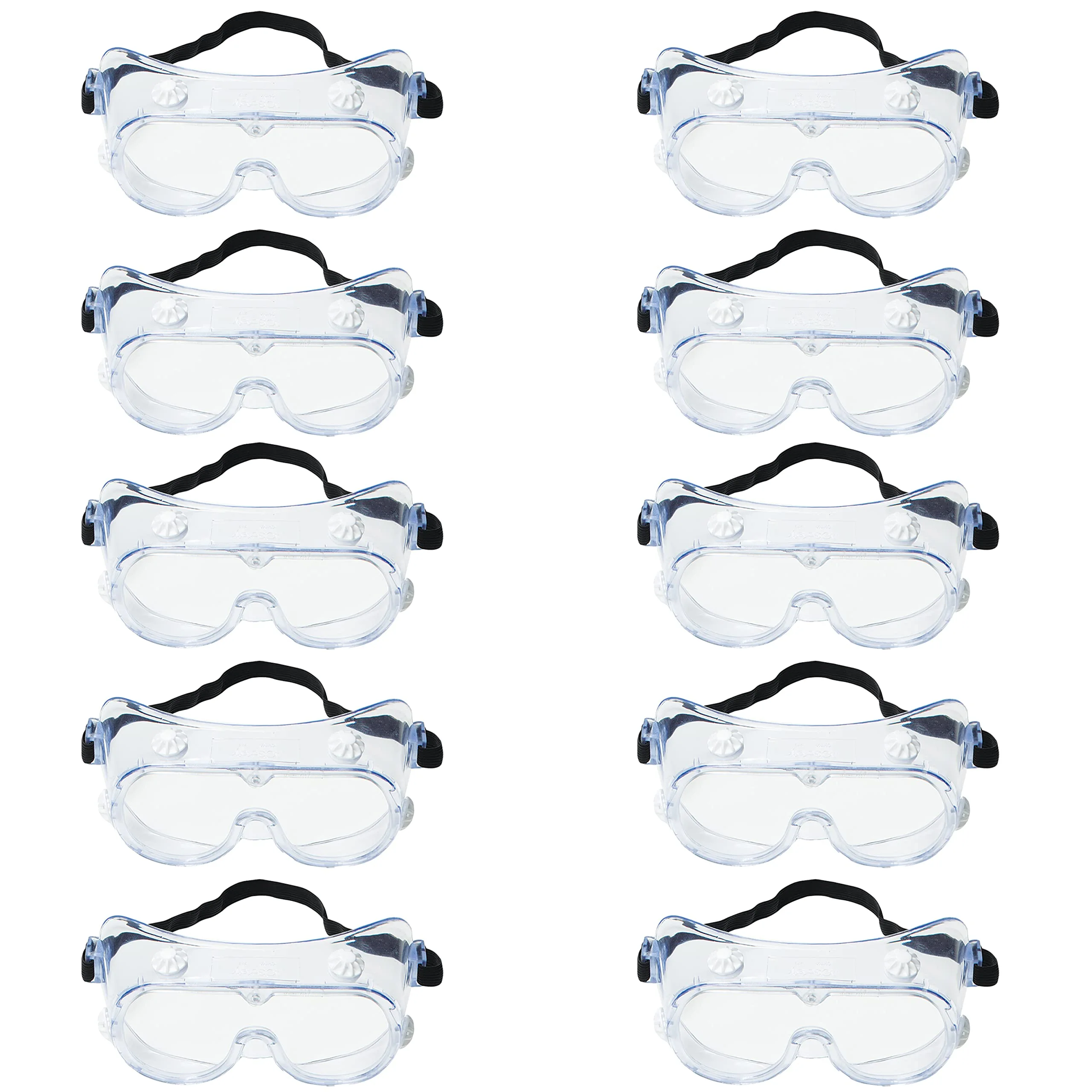 3M Splash Safety Goggles Anti-Fog, Pack of 10, Clear Anti Fog Lens, 40661-00000-10
