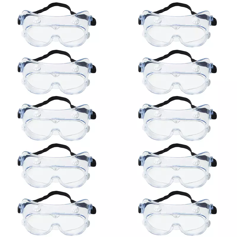 3M Splash Safety Goggles Anti-Fog, Pack of 10, Clear Anti Fog Lens, 40661-00000-10