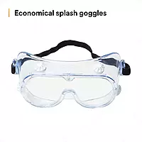 3M Splash Safety Goggles Anti-Fog, Pack of 10, Clear Anti Fog Lens, 40661-00000-10