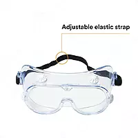 3M Splash Safety Goggles Anti-Fog, Pack of 10, Clear Anti Fog Lens, 40661-00000-10