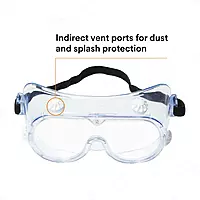 3M Splash Safety Goggles Anti-Fog, Pack of 10, Clear Anti Fog Lens, 40661-00000-10