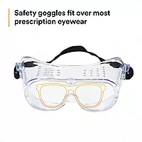 3M Impact Safety Goggles 40650-00000-10, Clear Lens
