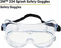 3M Safety Splash Goggle 334 40660-00000-10 Clear Lens 10 ea/case