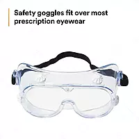 3M Safety Splash Goggle 334 40660-00000-10 Clear Lens 10 ea/case
