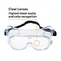 3M Safety Splash Goggle 334 40660-00000-10 Clear Lens 10 ea/case