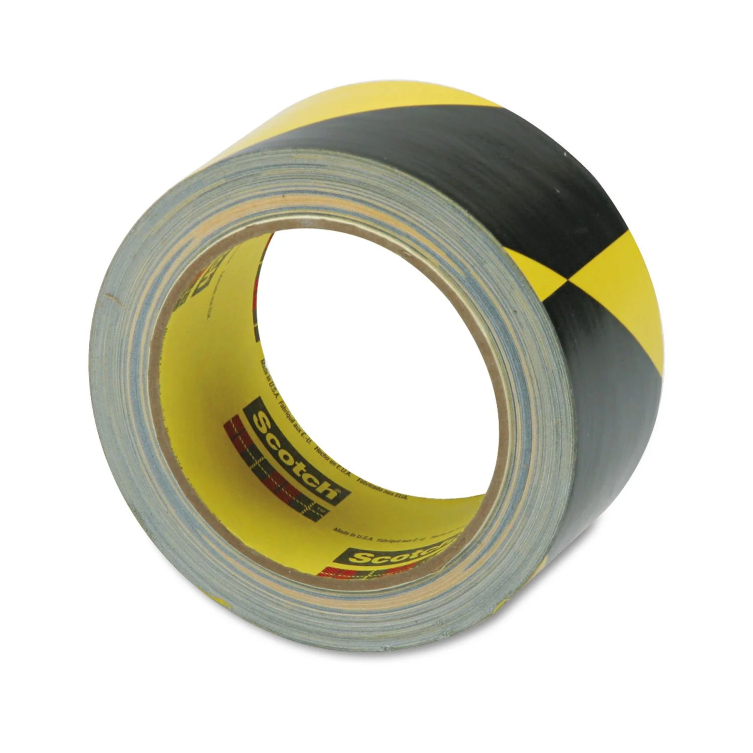 3M Safety Stripe Tape - 2 in x 36 yd (108 ft), Black/Yellow, Vinyl, 5.4 mil (57022)