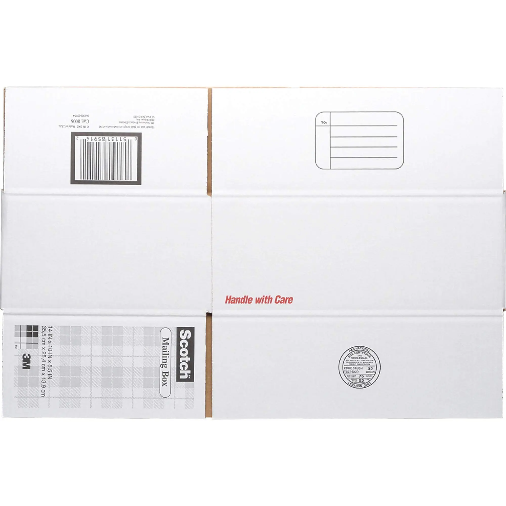 3M 8006 Low Outgassing Scotch Mailing Box 14" x 10.5" x 5"