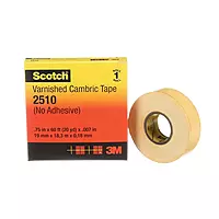 3M Scotch Varnished Cambric Tape 2510, 3/4 in x 60 ft, 1 roll/carton, Yellow 3/4" Width, 60 Foot Length
