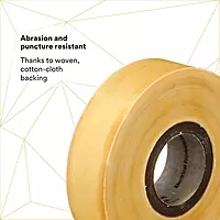 3M Scotch Varnished Cambric Tape 2510, 3/4 in x 60 ft, 1 roll/carton, Yellow 3/4" Width, 60 Foot Length