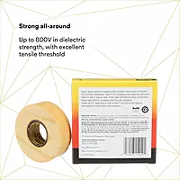 3M Scotch Varnished Cambric Tape 2510, 3/4 in x 60 ft, 1 roll/carton, Yellow 3/4" Width, 60 Foot Length