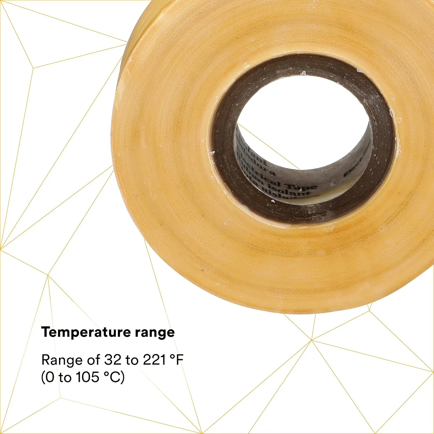 3M Scotch Varnished Cambric Tape 2510, 3/4 in x 60 ft, 1 roll/carton, Yellow 3/4" Width, 60 Foot Length