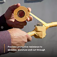 Scotch Varnished Cambric Tape 2520, Flexible, Electrically Insulating, Moisture Resistant, Yellow, 3/4 in x 60 ft