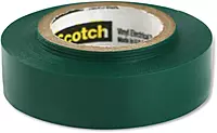 Scotch Vinyl Electrical Tape No. 35 Size: 0.5" W x 240" D, Color: Green