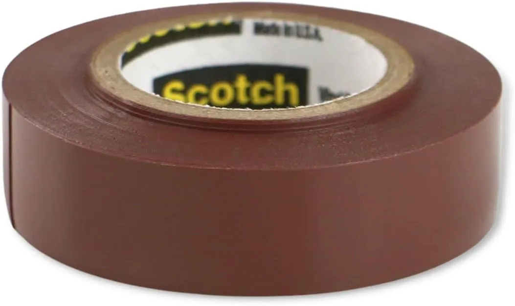 Scotch Vinyl Electrical Tape No. 35 Size: 0.5" W x 240" D, Color: Green