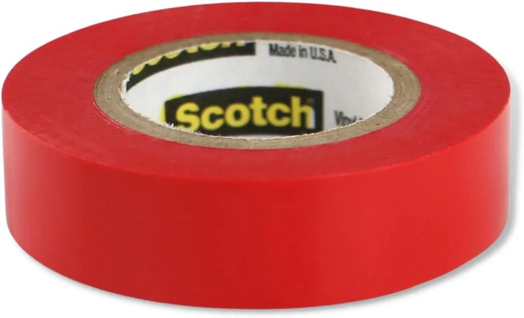 Scotch Vinyl Electrical Tape No. 35 Size: 0.5" W x 240" D, Color: Green