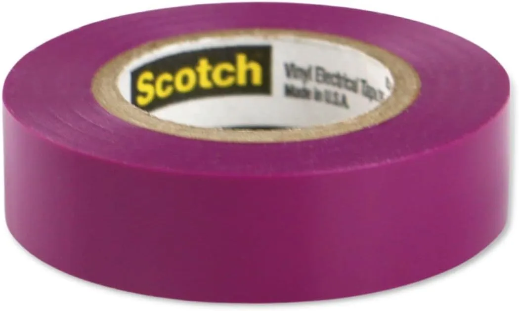 3M Scotch 35 Polyvinyl Chloride Color Coding Electrical Tape, 0 to 221 Degree F, 1250V/mil Dielectric Strength