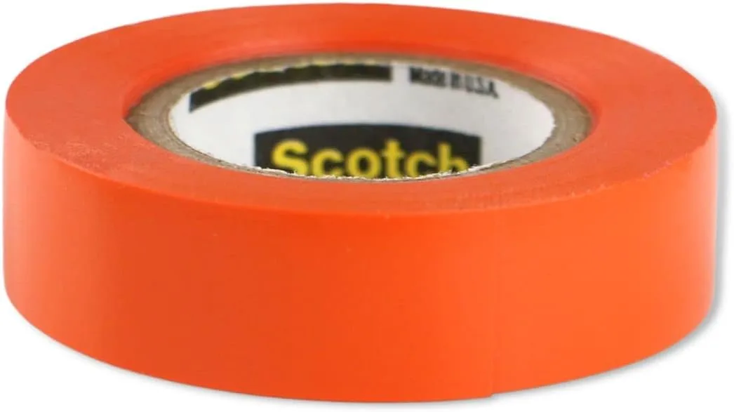 3M Scotch 35 Polyvinyl Chloride Color Coding Electrical Tape, 0 to 221 Degree F, 1250V/mil Dielectric Strength