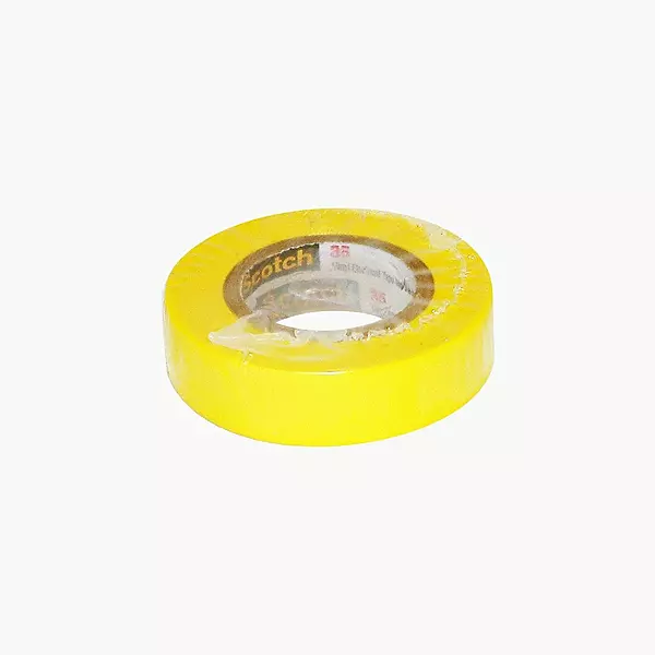 3M Scotch 35 Vinyl Yellow Electrical Tape 1/2 x 20' - 10 Pack