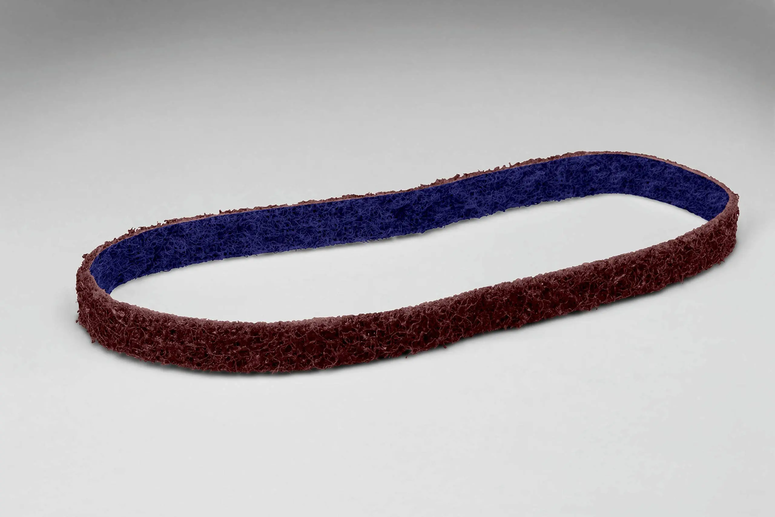 3M Scotch-Brite DF-BL Non-Woven Aluminum Oxide Sanding Belt - Medium Grade - 1/2 in Width x 12 in Length