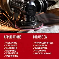 3M Scotch-Brite SC-DH Medium Grit, 2" x NH Aluminum Oxide Surface Conditioning Disc Maroon (50 Pack)