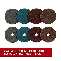 3M Scotch-Brite SC-DH Medium Grit, 2" x NH Aluminum Oxide Surface Conditioning Disc Maroon (50 Pack)