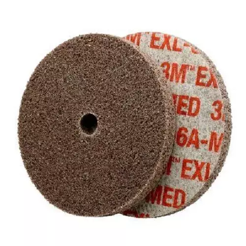 10/Pk 3M Scotch-Brite 2"x1/8"x3/16" 6A MED EXL Unitized Wheel 15512