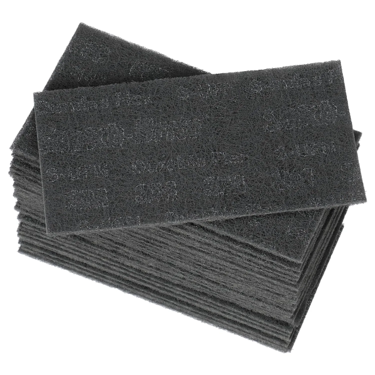 3M Scotch-Brite Durable Flex Hand Pad, Ultra Fine Grade, Pack of 25, 4.5 in x 9 in, Silicon Carbide, Gray