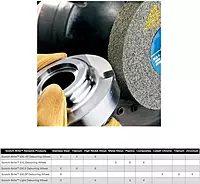 3M Scotch-Brite XL-WL Convolute Silicon Carbide Hard Deburring Wheel - Fine Grade - Arbor Attachment - 6 in Diameter