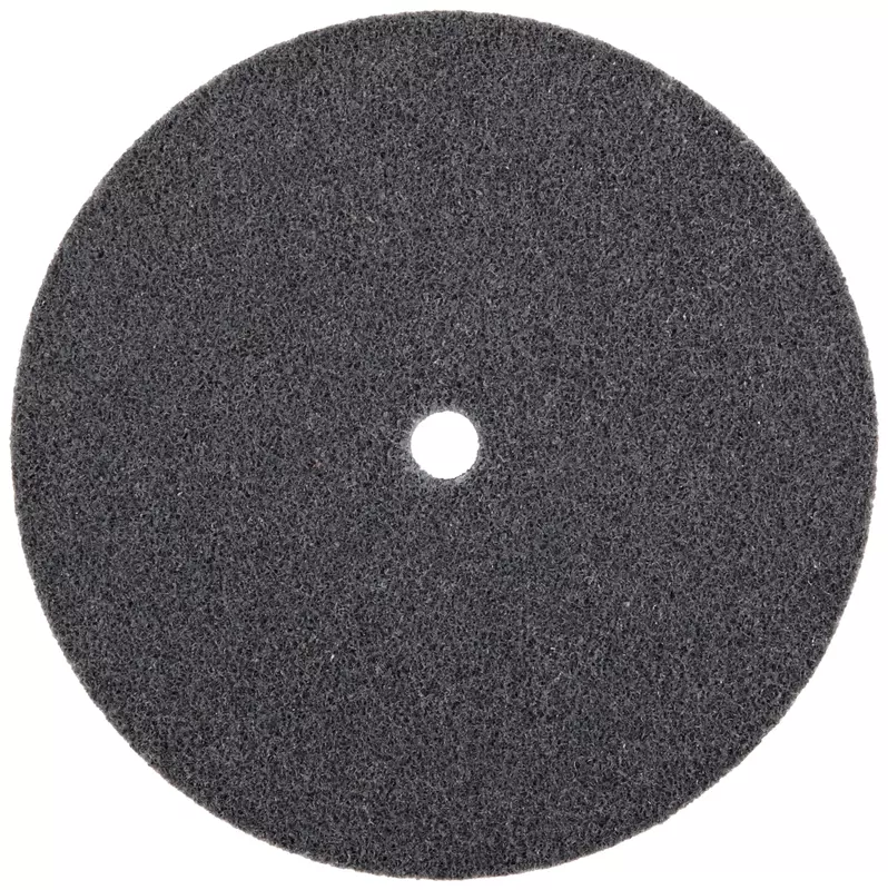 Scotch-Brite EXL Unitized Wheel, Silicon Carbide, 5000 rpm, 6" Diameter, 1/2" Arbor, 2S Fine Grit (Pack of 1)