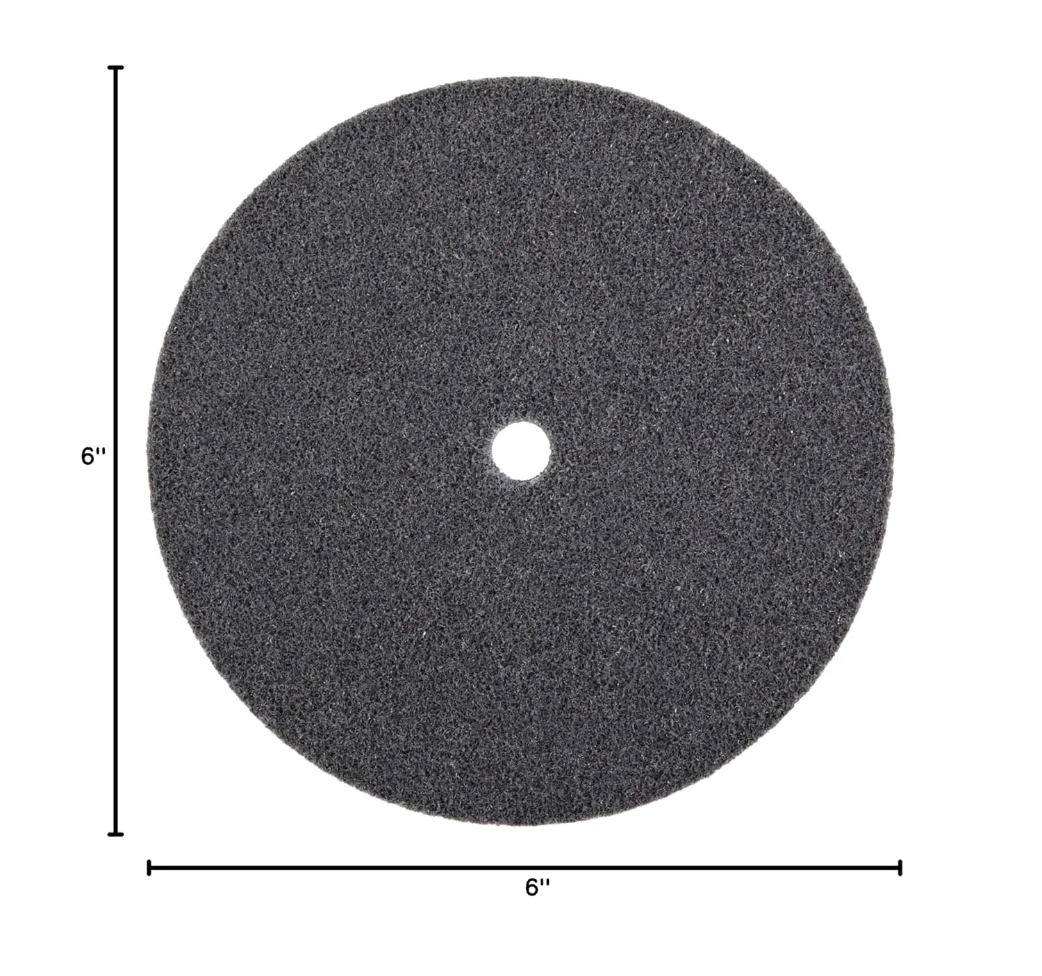 Scotch-Brite EXL Unitized Wheel, Silicon Carbide, 5000 rpm, 6" Diameter, 1/2" Arbor, 2S Fine Grit (Pack of 1)