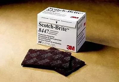 Scotch-Brite Production Hand Pads 8447 - 6 x 9 in Aluminum Oxide Super Fine (Set of 10)