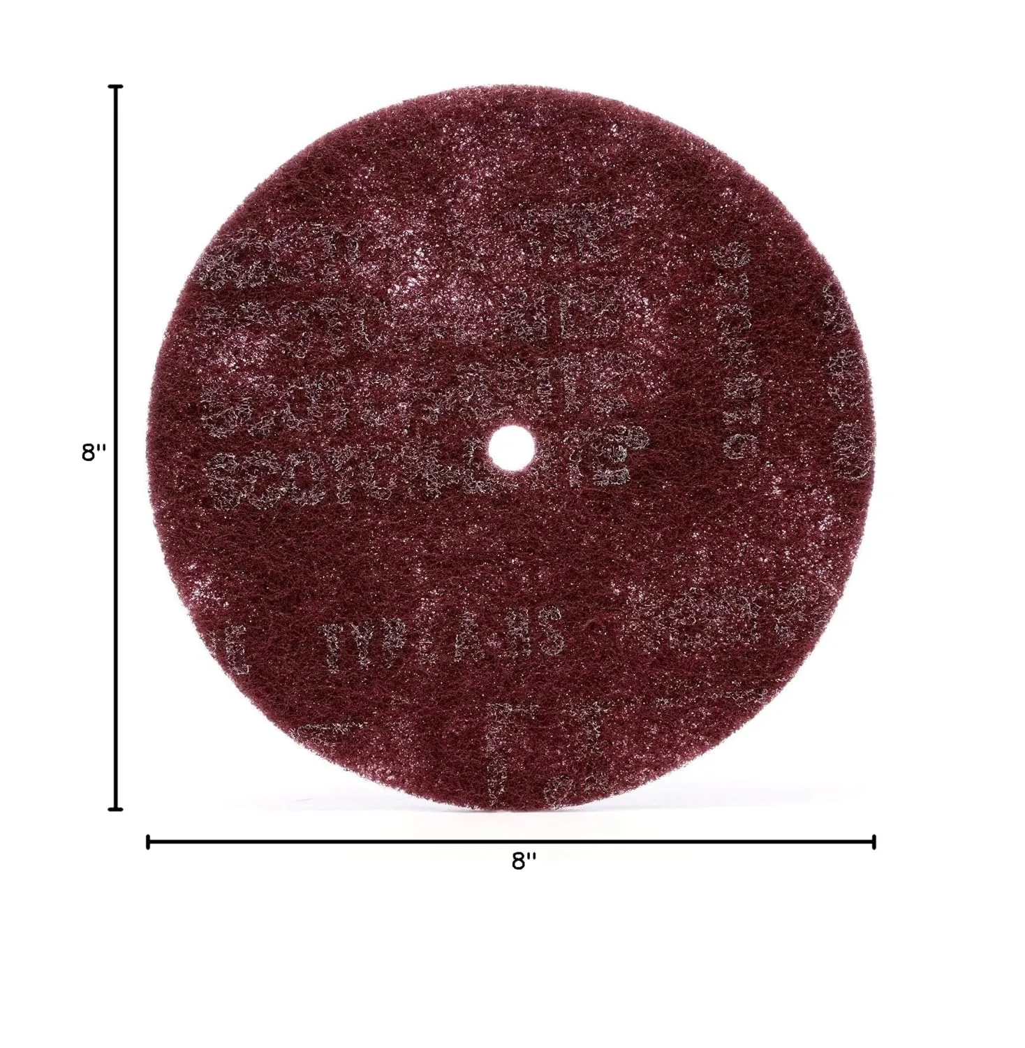 3M Scotch-Brite High Strength Disc - Very Fine Grit Aluminum Oxide - 8 in x 1/2 in