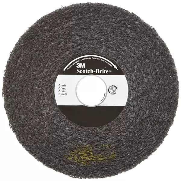 Scotch-Brite Multi-Finishing Wheel, Silicon Carbide, 6000 rpm, 6" Diameter x 2" Width, 1" Arbor, Coarse Grit (Pack of 1)