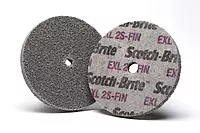 3M Scotch-Brite EXL Unitized Wheel - 2S Fine Grit Silicon Carbide - Metal Deburring, Finishing and Polishing Wheel - 3 in